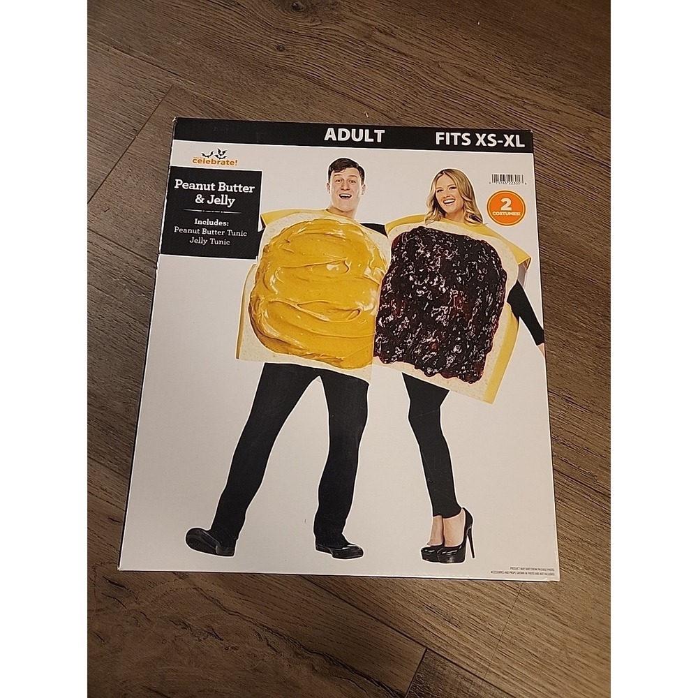 Adult Peanut Butter and Jelly Couples Costume One Size Fits Most‎